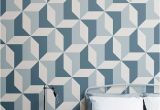 Cool Teenage Wall Murals Blue Geometric Wallpaper Abstract Design
