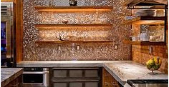 Copper Kitchen Backsplash Murals 22 Best Metal Tile Backsplash Images