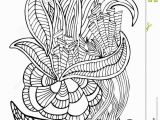 Coral Coloring Pages Hand Drawn Page In Zendoodle Style for Adult Coloring Book Abst