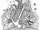 Coral Reef Coloring Pages to Print Coral Reef Plants Coloring Pages Anchor and Drawn In Line