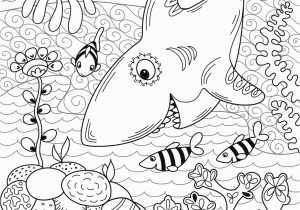 Coral Reef Coloring Pages to Print Shark Hunting In Coral Reef Super Coloring