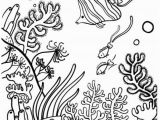 Coral Reef Coloring Pages to Print Underwater Coral Reef and Fish Ocean Coloring Pages