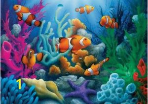 Coral Reef Wall Mural Tropics Here Es the Clowns 300pc Ez Grip Jigsaw Puzzle