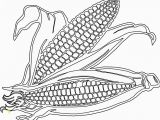 Corn On the Cob Coloring Page 24 Corn the Cob Coloring Page