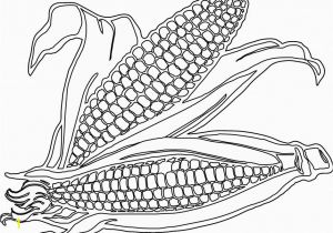 Corn On the Cob Coloring Page 24 Corn the Cob Coloring Page