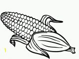 Corn On the Cob Coloring Page Corn the Cob Coloring Page