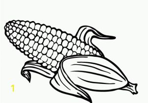 Corn On the Cob Coloring Page Corn the Cob Coloring Page