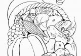 Cornucopia Basket Coloring Page Free Printable Fall Coloring Pages for Kids Crafts