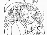 Cornucopia Basket Coloring Page Free Printable Fall Coloring Pages for Kids Crafts