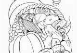Cornucopia Basket Coloring Page Free Printable Thanksgiving Fruit Basket Coloring Page