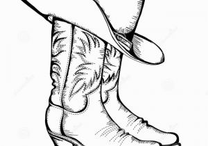 Cowboy Boots Coloring Pages to Print Amazing Cowboy Hat Coloring Page Printable Image Rodeo Style and