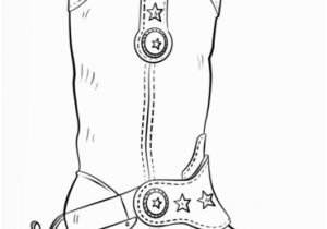 Cowboy Boots Coloring Pages to Print Cowboy Boot Coloring Page