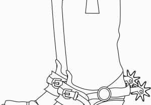 Cowboy Boots Coloring Pages to Print Cowboy Boots Coloring Page