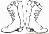 Cowboy Boots Coloring Pages to Print Free Cowboy Boot Outline