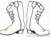 Cowboy Boots Coloring Pages to Print Free Cowboy Boot Outline