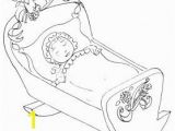 Cradle Coloring Page Baby In A Cradle Coloring Page