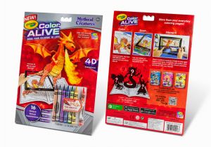Crayola Color Alive Action Coloring Pages Mythical Creatures Amazon Crayola Color Alive Action Coloring Pages