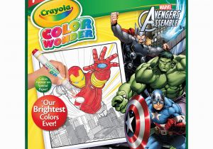 Crayola Color Wonder Avengers 18 Page Book and Markers Color Wonder Avengers Refill Book