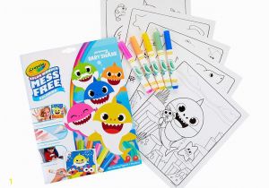 Crayola Color Wonder Baby Shark Mess Free Coloring Pages Crayola Color Wonder Baby Shark Coloring Pages Mess Free