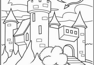 Crayola Mini Coloring Pages Disney Princess Castle with Dragon Flying Coloring Page