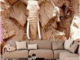 Create Your Own Wall Mural Custom 3d Elephant Wall Mural Personalized Giant Wallpaper