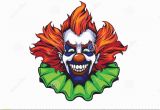 Creepy Clown Coloring Pages Evil Clown Halloween Illustration Stock Illustration