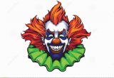 Creepy Clown Coloring Pages Evil Clown Halloween Illustration Stock Illustration