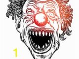 Creepy Clown Coloring Pages Scary Clown Drawing Stock S & Vectors