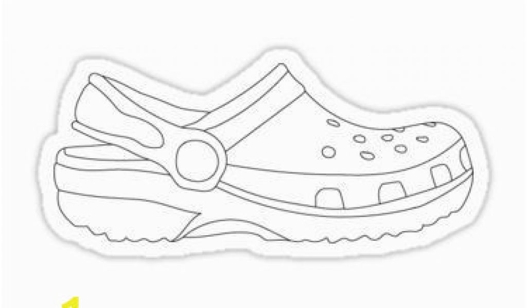 Croc Shoe Coloring Pages Boringpop