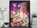 Cross Stitch Wall Mural Embroidery Paintings Rhinestone Pasted Diy Diamond Painting Cross Stitch Vova