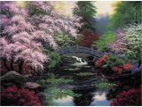 Cross Stitch Wall Mural M C G Textiles Candamar Design Bridge Of Tranquility Ctd X