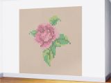 Cross Stitch Wall Mural Rose Cross Stitch Wall Mural