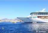 Cruise Ship Wall Mural Wall Mural Vinyl Bow Of A Big Cruise Ship Docked In the Mediterranean