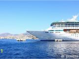 Cruise Ship Wall Mural Wall Mural Vinyl Bow Of A Big Cruise Ship Docked In the Mediterranean