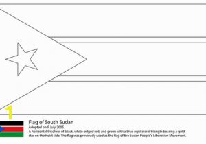 Cuba Flag Coloring Page Flag Of south Sudan Coloring Page
