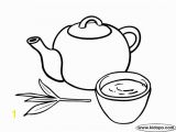 Cup Of Tea Coloring Page Cup Tea Coloring Page Inspirational Green Coloring Pages