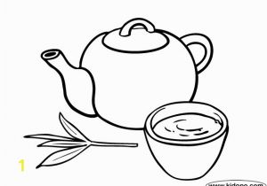 Cup Of Tea Coloring Page Cup Tea Coloring Page Inspirational Green Coloring Pages