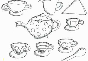 Cup Of Tea Coloring Page Tea Cup Coloring Page Inspirational Cups Drawing at Getdrawings