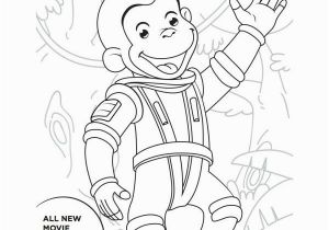 Curious George Printables Coloring Pages Free astronaut Curious George Printable Coloring Page