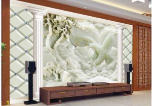 Custom 3d Wall Mural Wallpaper Wapel 3d Customized Wallpaper Jade Carving Reliefs Eagle