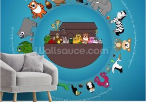 Custom Made Wall Murals Noah S Ark Wallpaper Mural