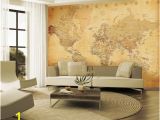 Custom Map Wall Murals by Wallpapered Vintage Map Wallpaper Mural