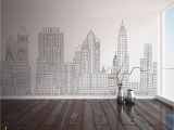 Custom Printed Wall Mural Manhattan Skyline New York City Nyc Custom Printed Wall