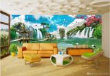 Custom Size Wall Murals 3d Room Wallpaper Custom Non Woven Mural Chinese Landscape