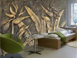 Custom Wall Mural From Photo Beibehang Custom Wallpaper Murals Golden Bird Of Paradise Sculpture