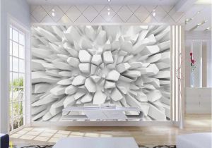 Custom Wall Mural From Photo Beibehang White 3d Radiant Stone Wallpaper Custom Wall Mural