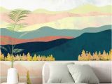 Custom Wall Mural Wallpaper Stunning Lake forest Wall Mural by Spacefrog Designs This