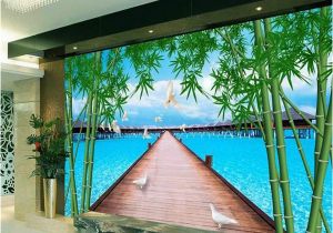 Custom Wall Murals Australia Custom 3d Room Wallpaper Mural Wooden Bridge Bamboo Sea Picture Mural Modern Art Creative Living Room Hotel Study Backdrop Wallpaper Download