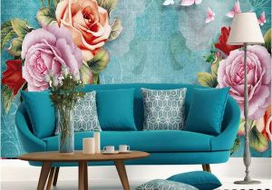 Custom Wall Murals Australia Modern Vintage Oil Painting Floral Wallpaper Custom Tv Background Wall 3d Custom Mural Bedroom sofa Wall Covering Arkadi Australia 2019 From Arkadi