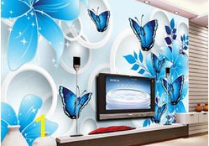 Custom Wall Murals Australia Simple Wallpaper 3d Mural Tv Background Wall Mural Living Room Wall Covering Blue Lily Custom Wallpaper sofa Background Wall